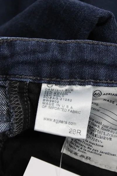 AG Adriano Goldschmied Womens The Ballad Slim Boot Cut Jeans Blue Size 28