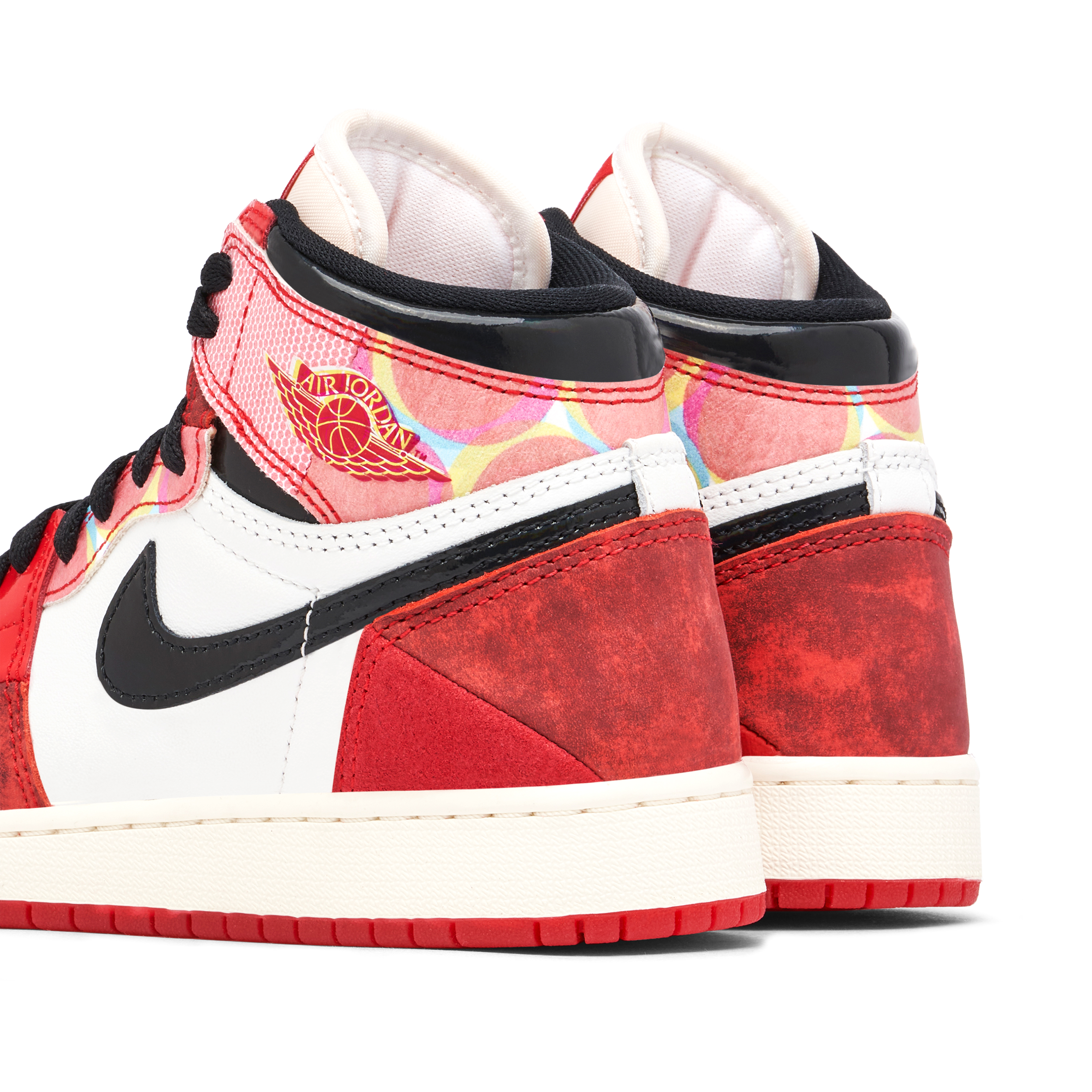 Air Jordan 1 High x Spider-Man Across the Spider-verse Red Black GS | DV1753-601 | Laced