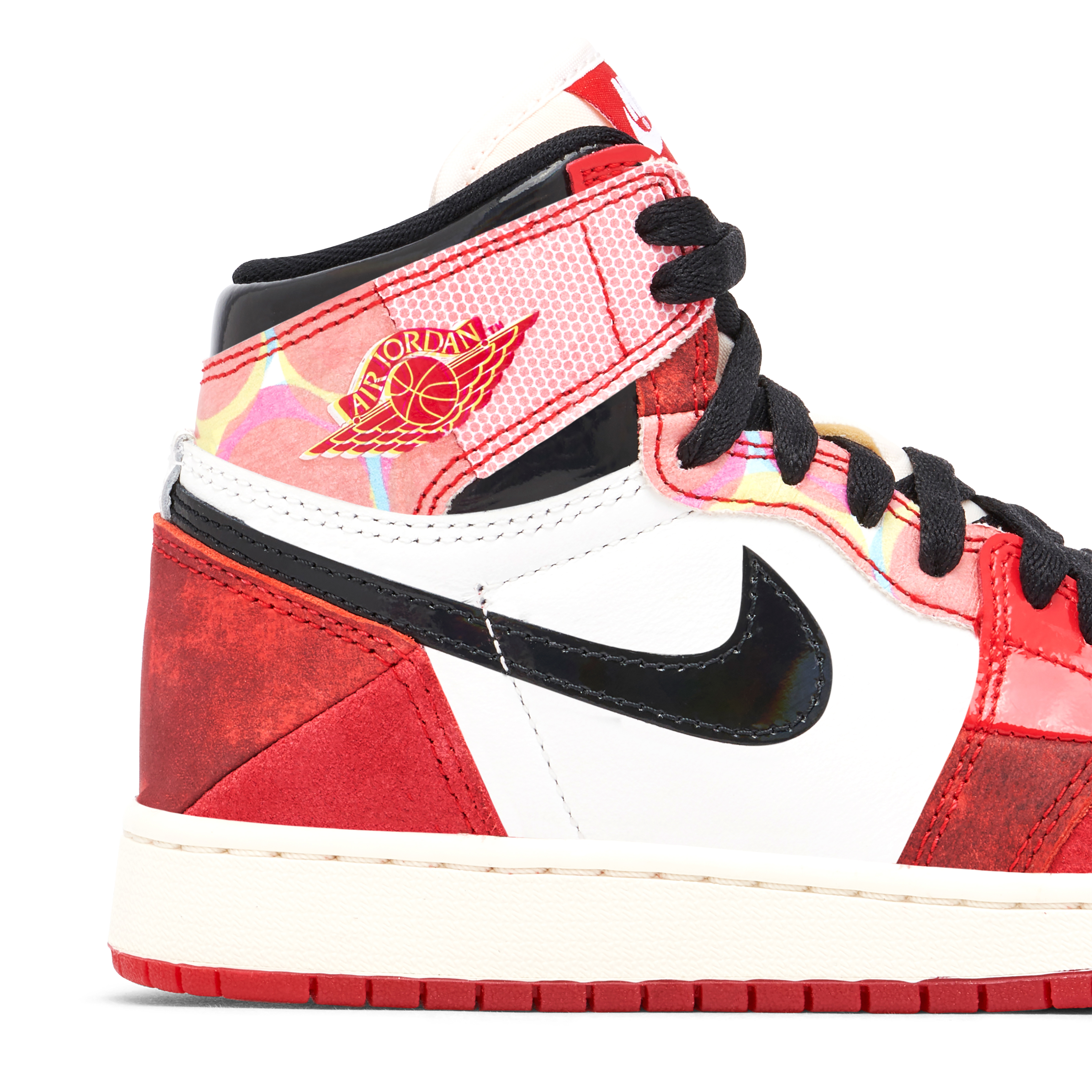 Air Jordan 1 High x Spider-Man Across the Spider-verse Red Black GS | DV1753-601 | Laced