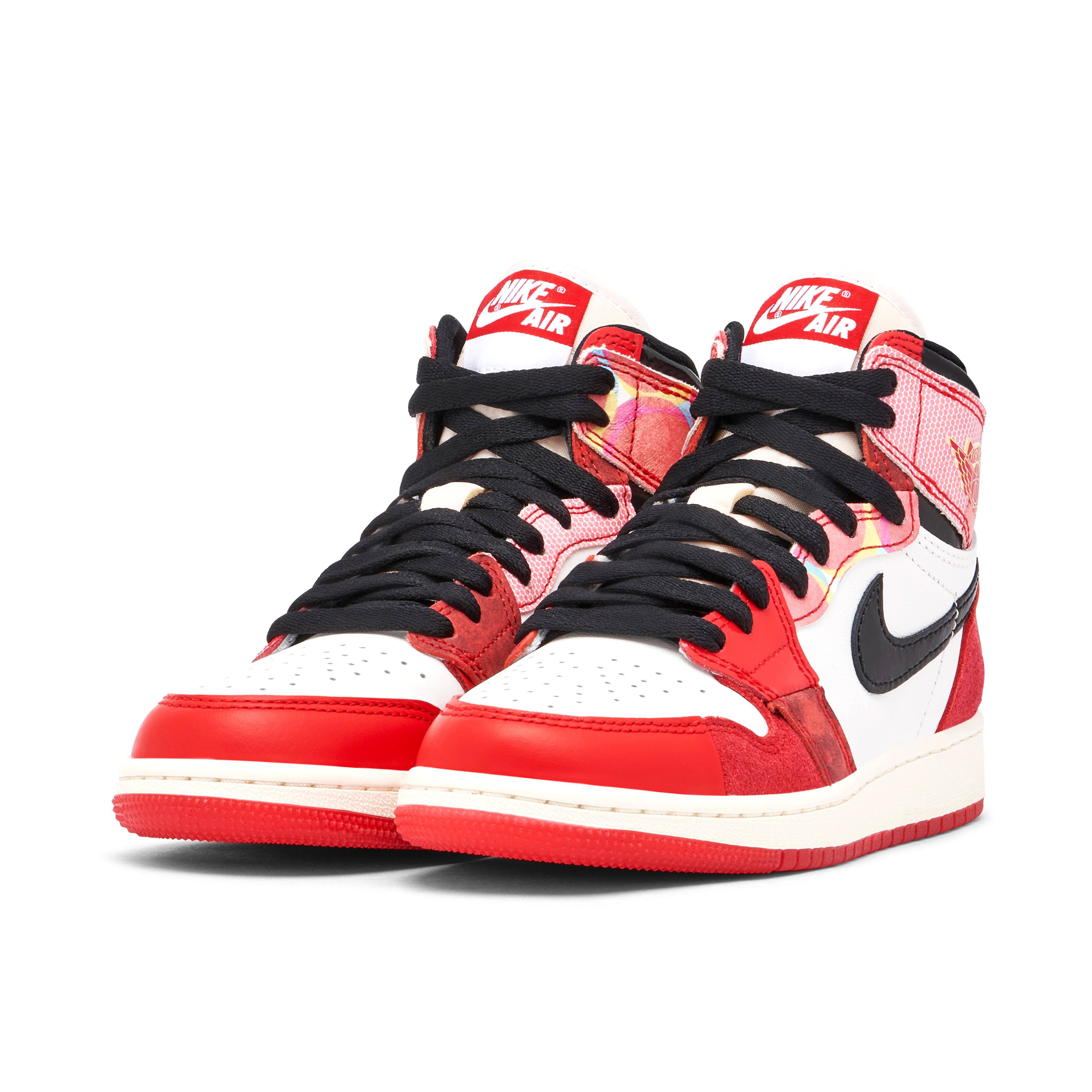 Air Jordan 1 High x Spider-Man Across the Spider-verse Red Black GS | DV1753-601 | Laced