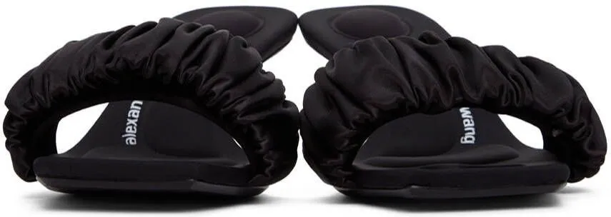 Alexander Wang Black Scrunchie Jessie Heeled Sandals