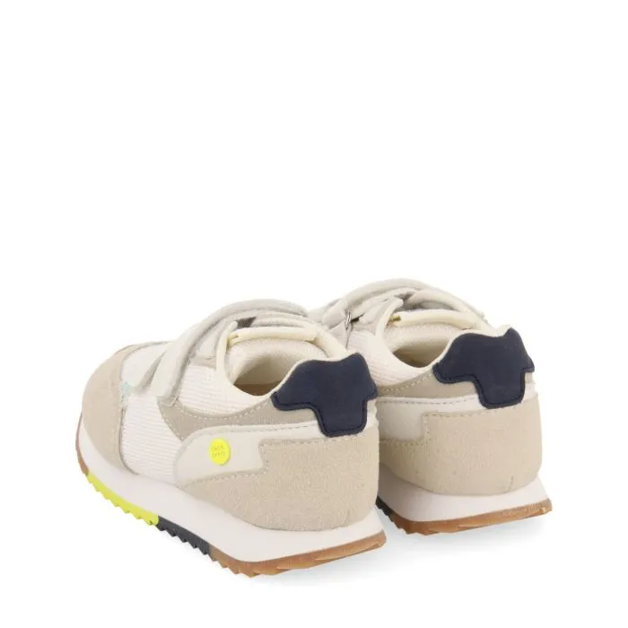 Ambrief boys white retro sneakers