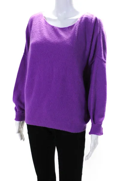 American Vintage Women's Long Sleeve Crewneck Pullover Sweater Purple Size XS/S