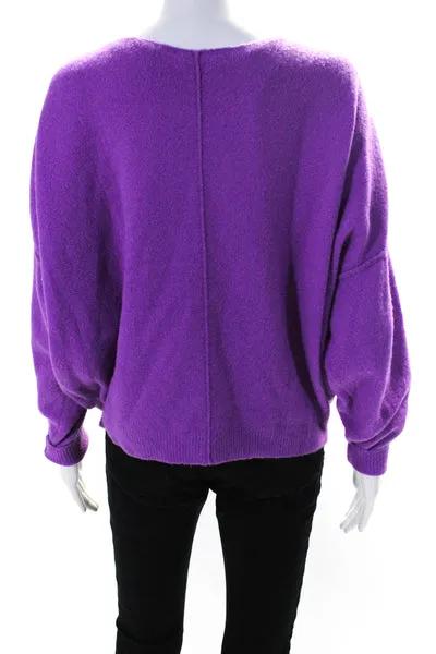 American Vintage Women's Long Sleeve Crewneck Pullover Sweater Purple Size XS/S