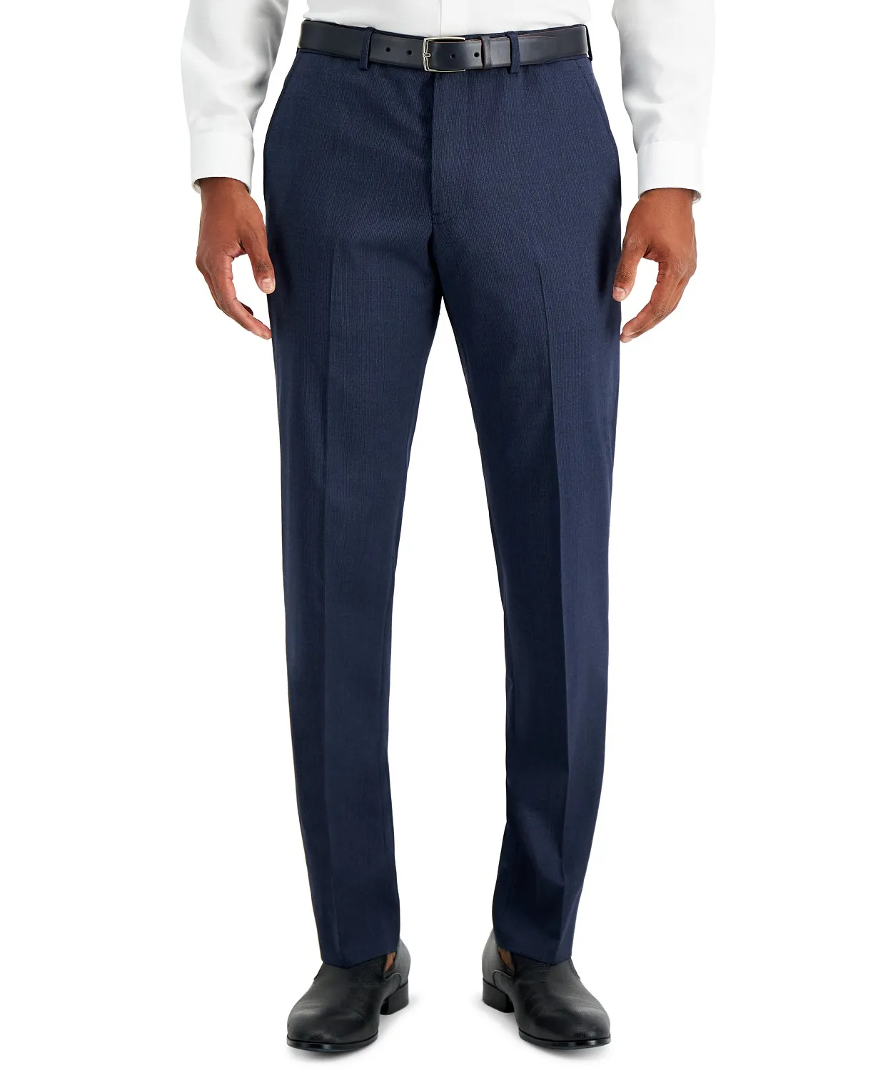 Armani Exchange Men’s Blue Wool Slim Fit Suit Separate Pants