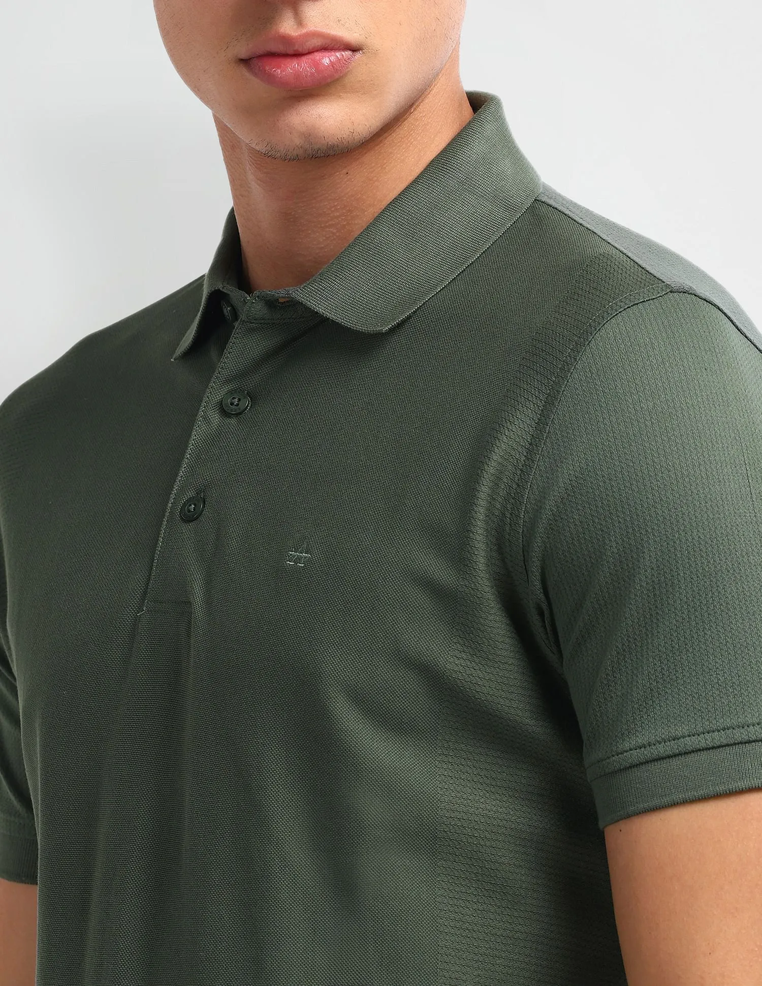 Arrow Solid Cotton Polo Shirt