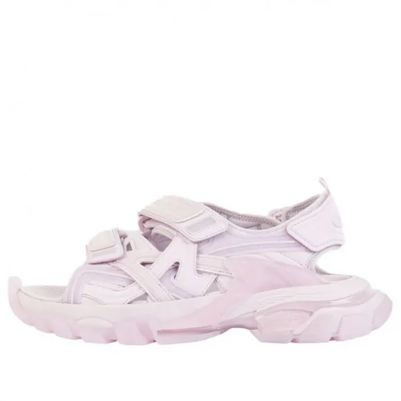 Balenciaga Track Clear Sole Pink Sandals 655948W2CC25000