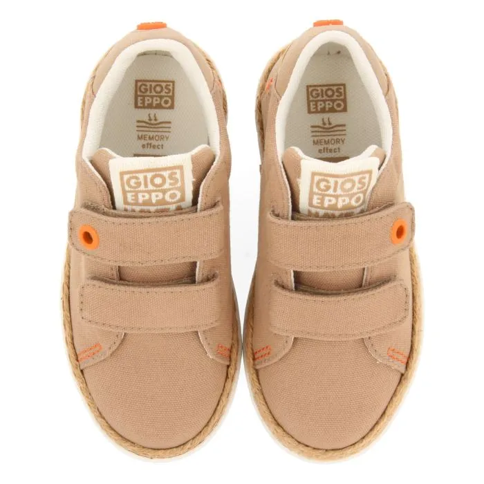 BEIGE SNEAKERS WITH RAFFIA DETAIL AND COLOR ACCENTS FOR BOYS AND GIRLS VIERA