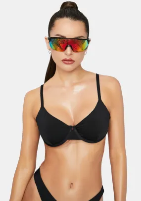 Black Influencer Bikini Top-