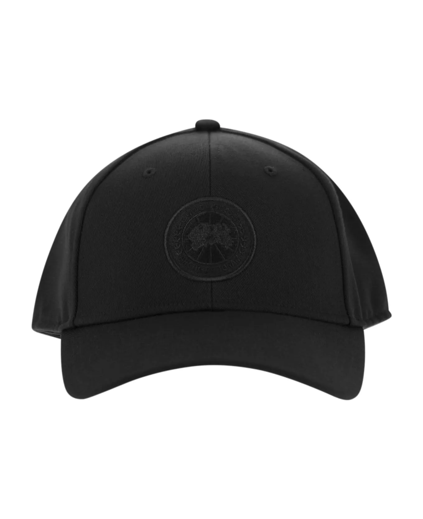 Canada Goose Black Polyester Tonal Baseball Cap