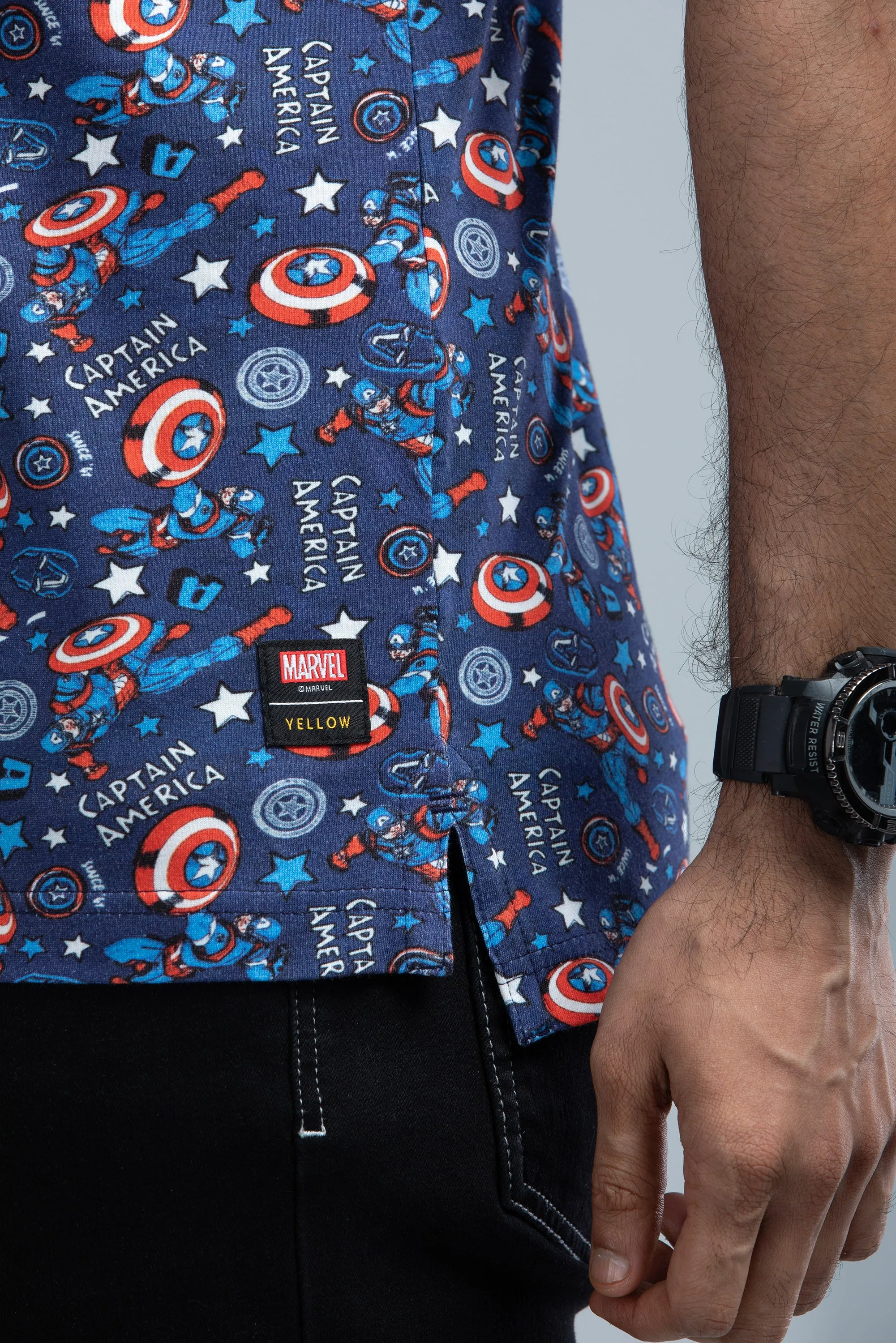 Captain America-themed Polo Shirt