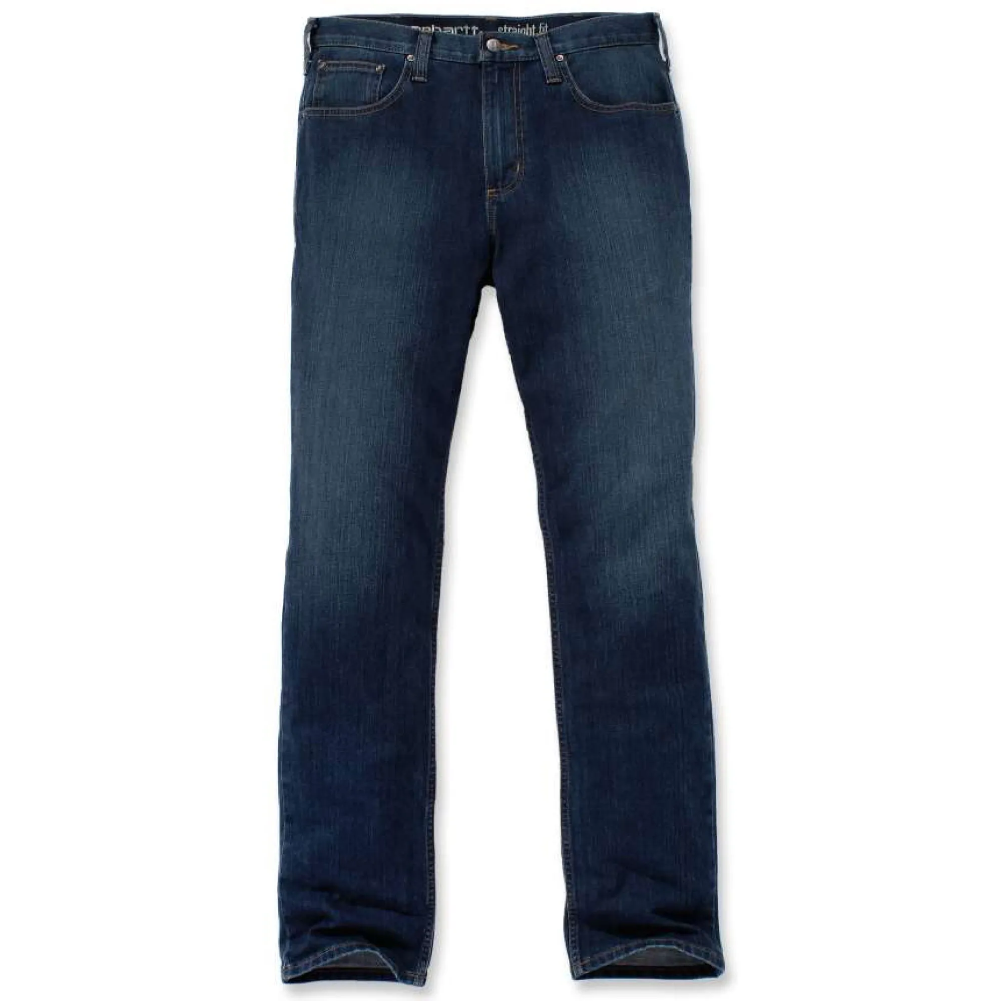 Carhartt 102807 Slim Fit Tapered Jeans, Rugged Flex Tapered Work Trousers Superior Blue 34w L32