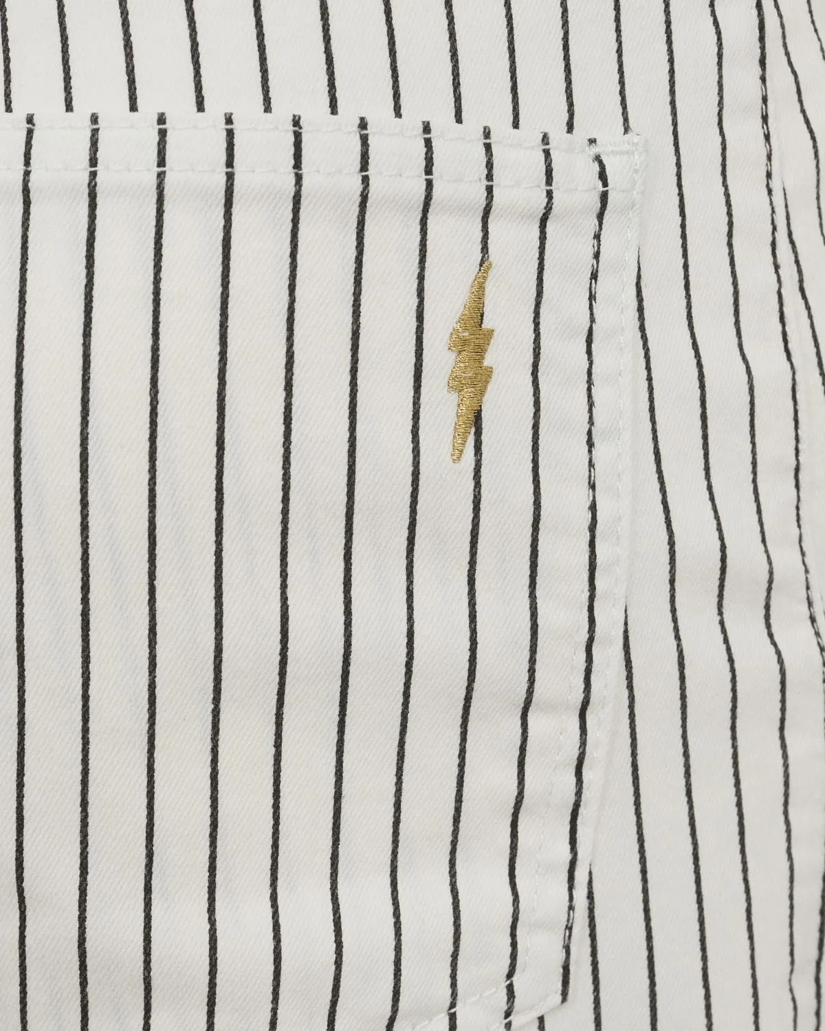 CIANNASY JEANS - Off White Striped