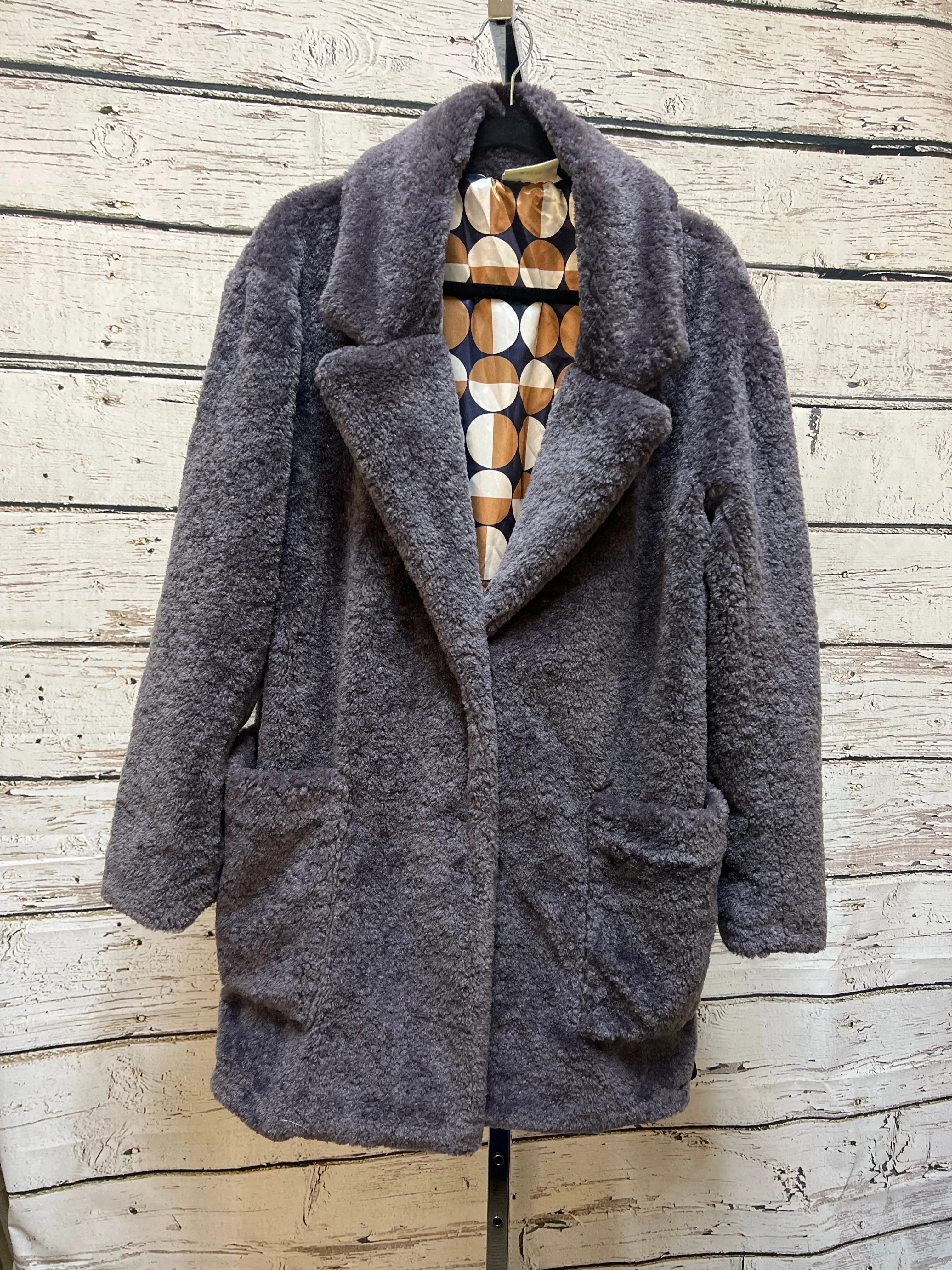 Coat Faux Fur & Sherpa By Maeve  Size: M