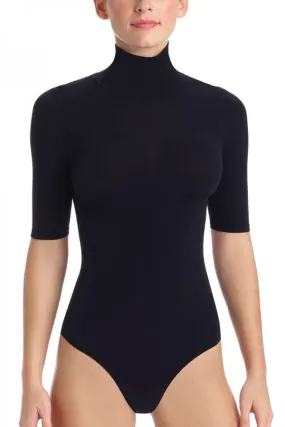 Commando Ballet Short Sleeve Turtleneck Bodysuit