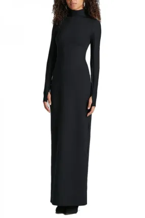 Commando Neoprene Long Sleeve Turtleneck Maxi Dress