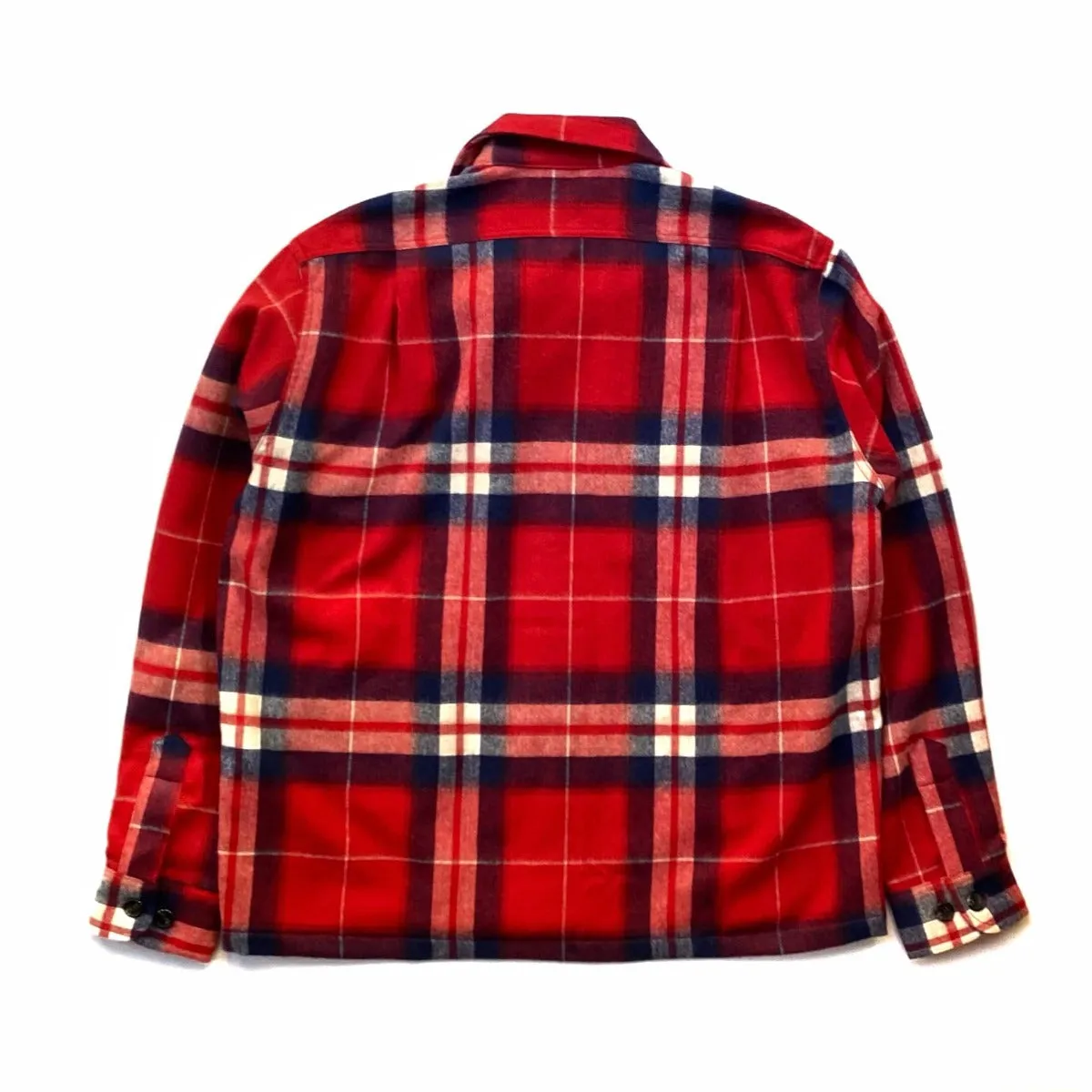 Corridor Ombre Plaid Lambs Wool Military Jacket