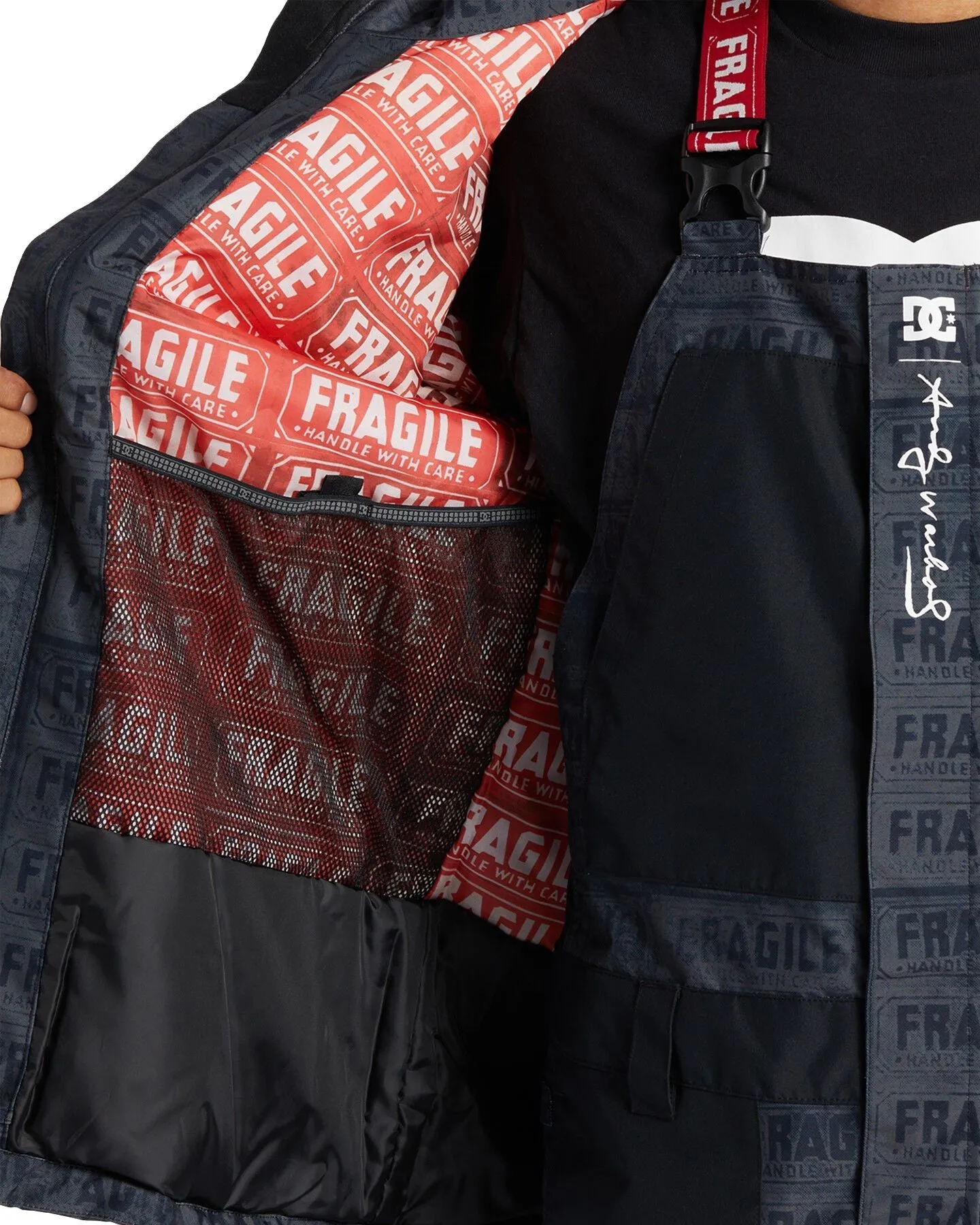 DC X Andy Warhol Vista Technical Snow Jacket - Black Fragile