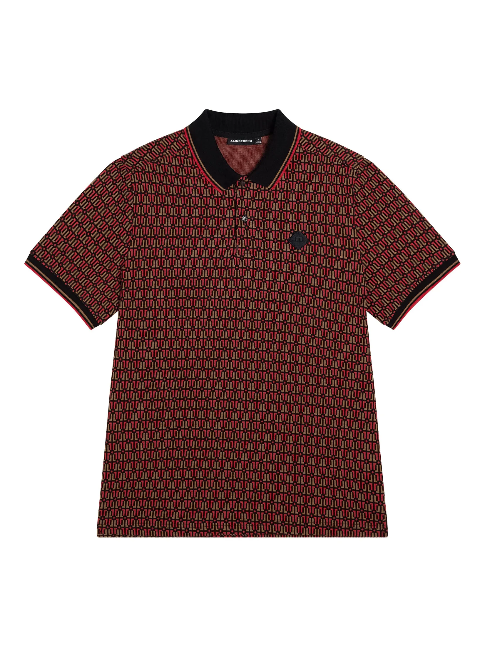 Deklan Jacquard Polo / Black