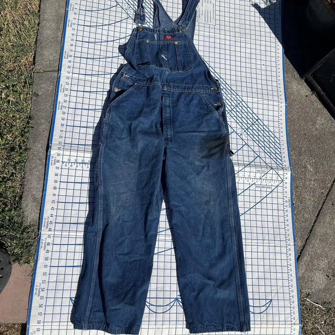 Dickies Men's Blue Dungarees-overalls