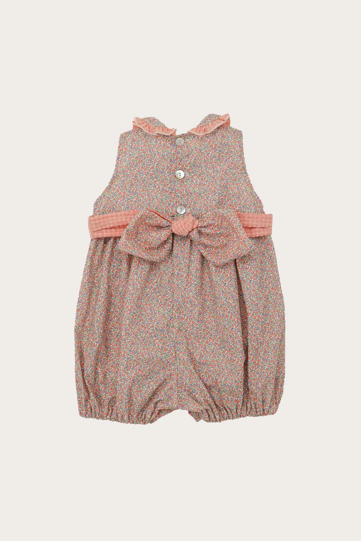 Ditsy Floral Romper - Coral (3M - 3Y)
