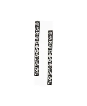 Federica Tosi Earrings Lobo Line Black Diamond