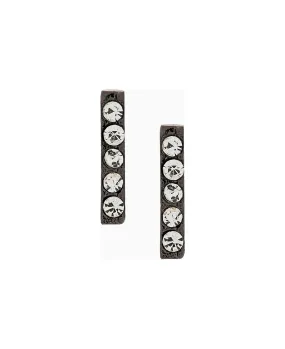 Federica Tosi Earrings Lobo Line Mini Black Diamond