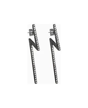 Federica Tosi Flash Earrings Black Diamond