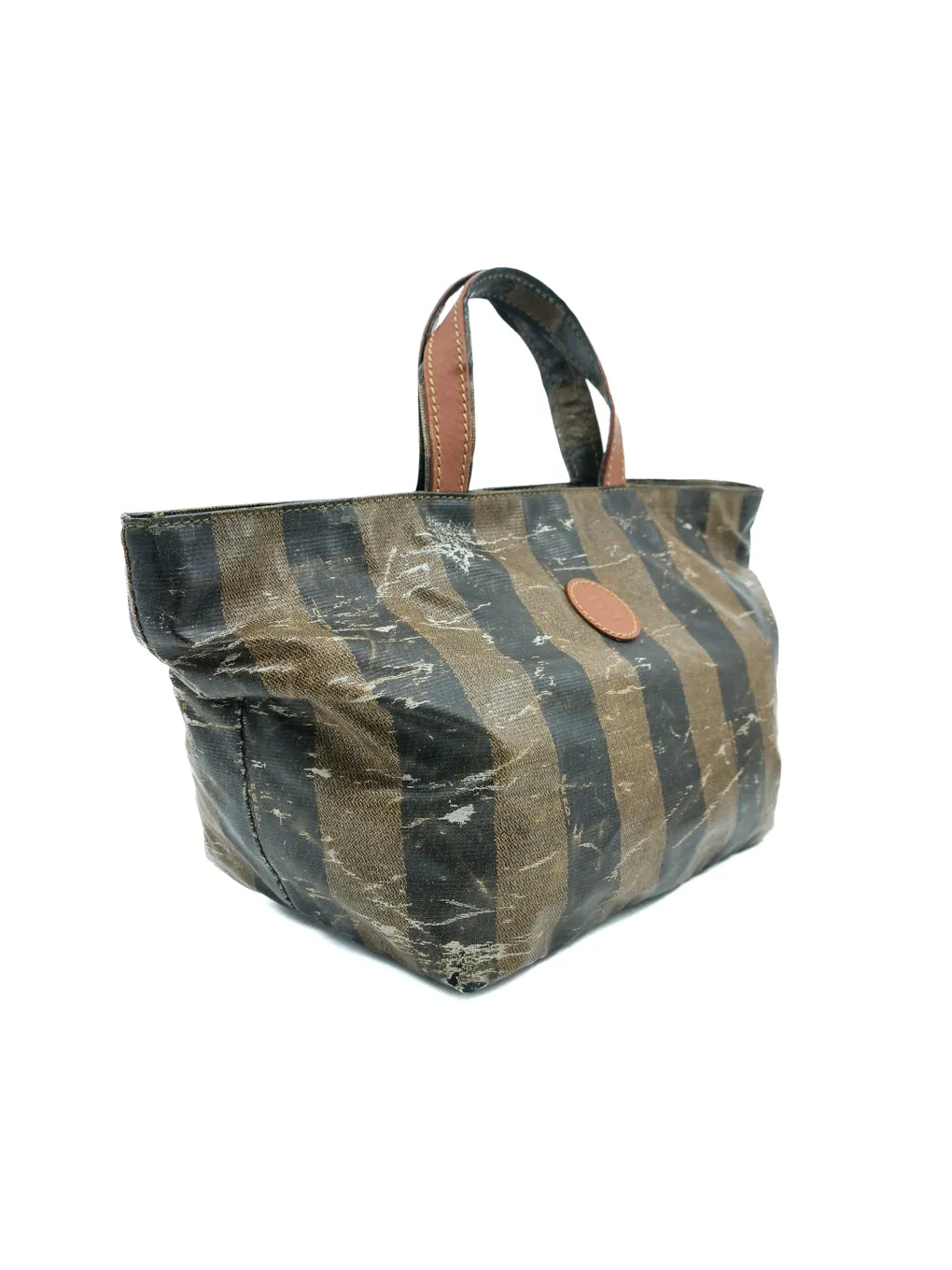 Fendi Penquin Stripe Small Tote