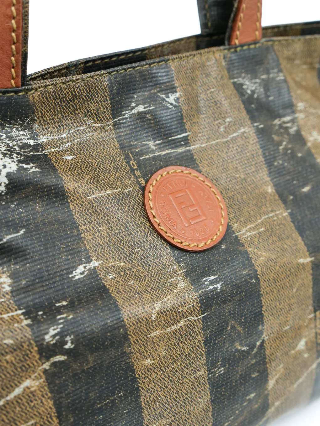 Fendi Penquin Stripe Small Tote