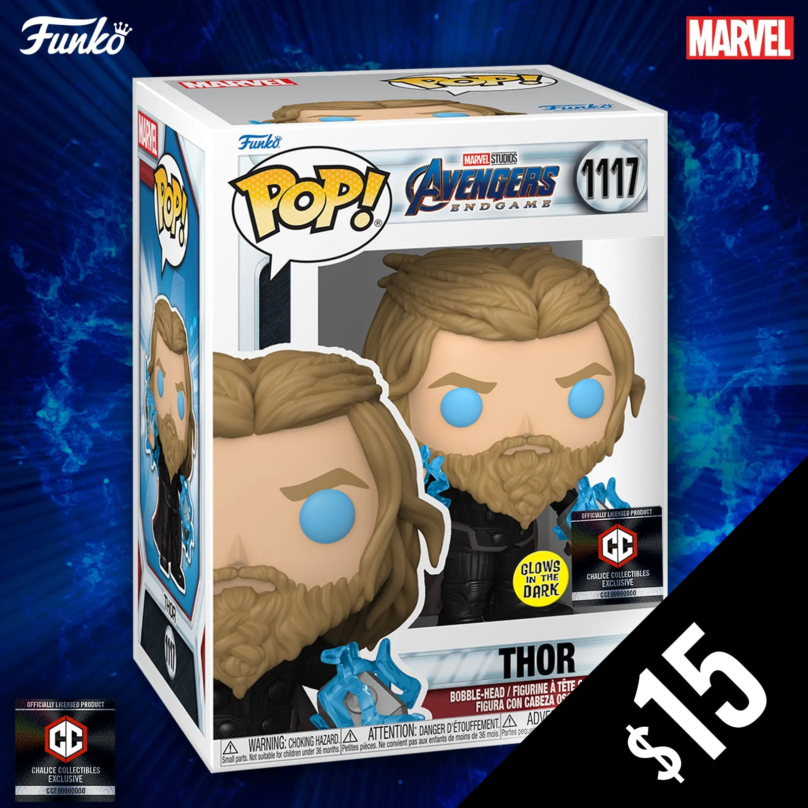 Funko Pop! Chalice Exclusive: Marvel Avenger's Endgame: Thor #1117 (Non-Chase)