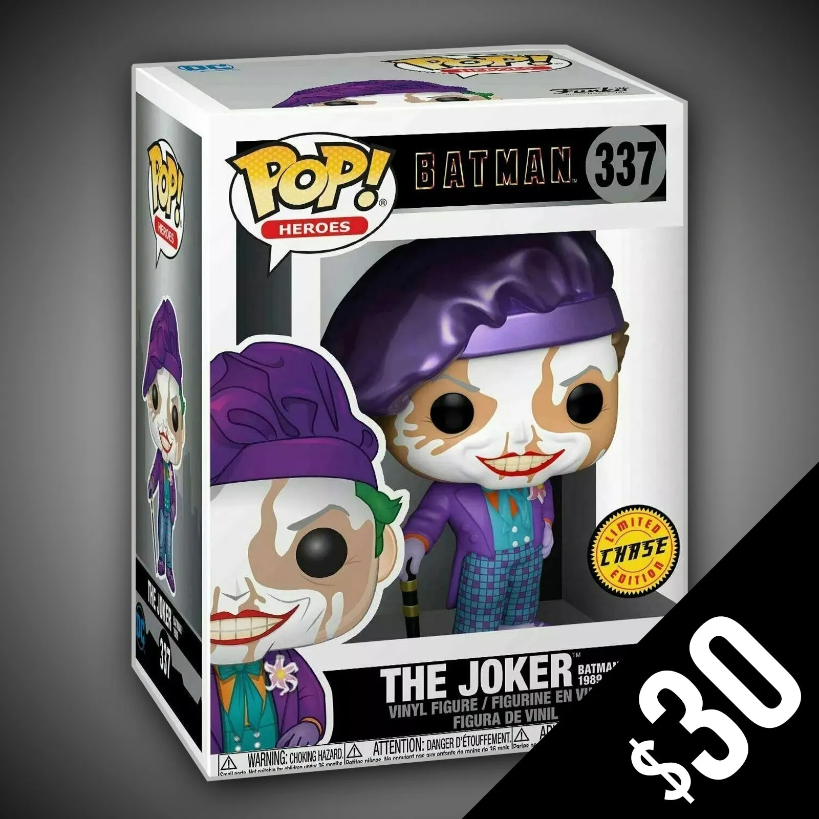 Funko Pop! Heroes: Batman: The Joker 1989 #337 (CHASE)