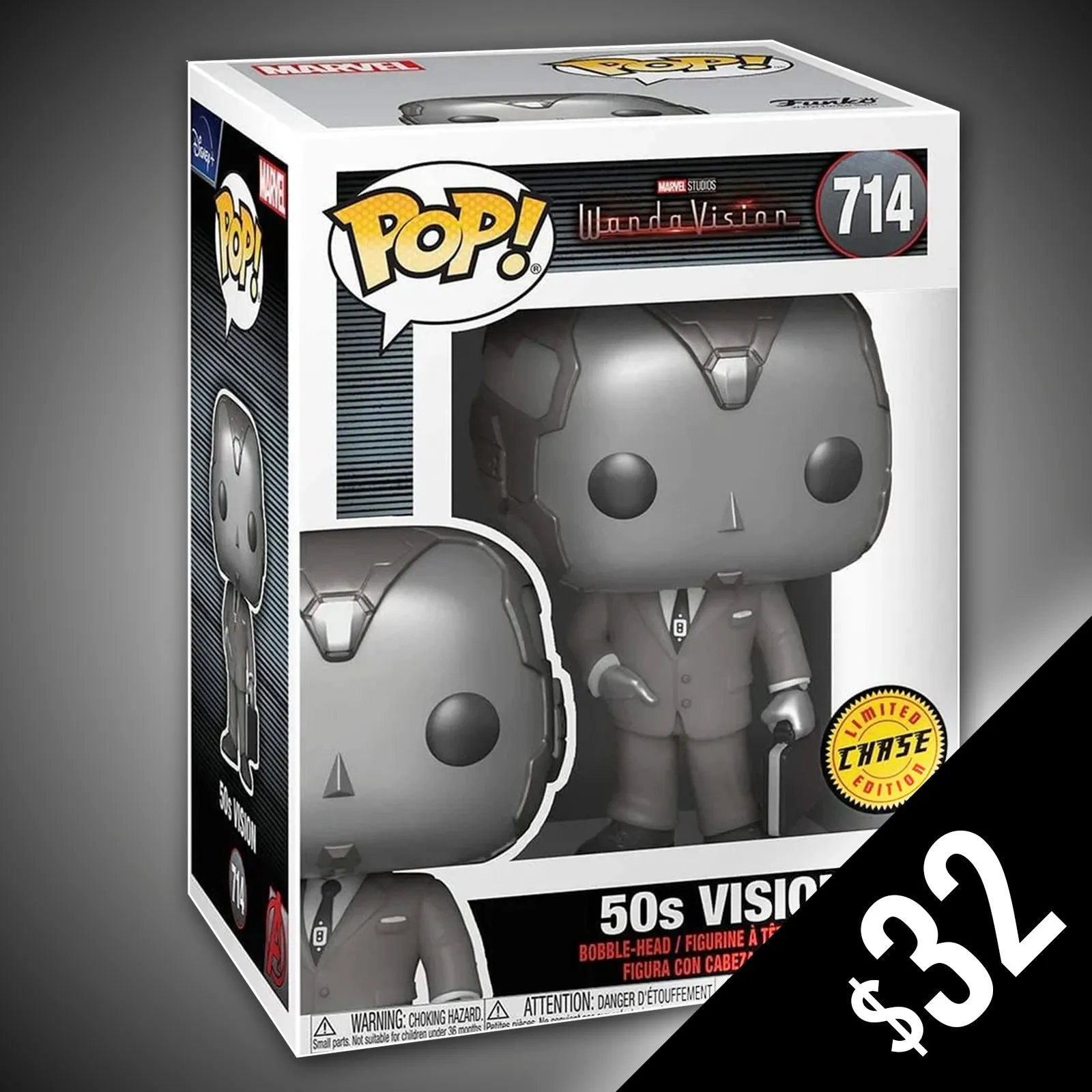 Funko Pop! Marvel: 50's Vision (Chase) #714