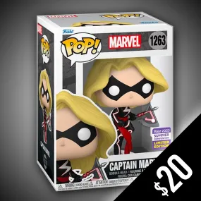 Funko Pop! Marvel - Captain Marvel #1263 (Summer Convention 2023 Shared Sticker)