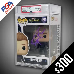 Funko Pop! Marvel: Hawkeye #1211- SIGNED by Jeremy Renner (PSA Certified)