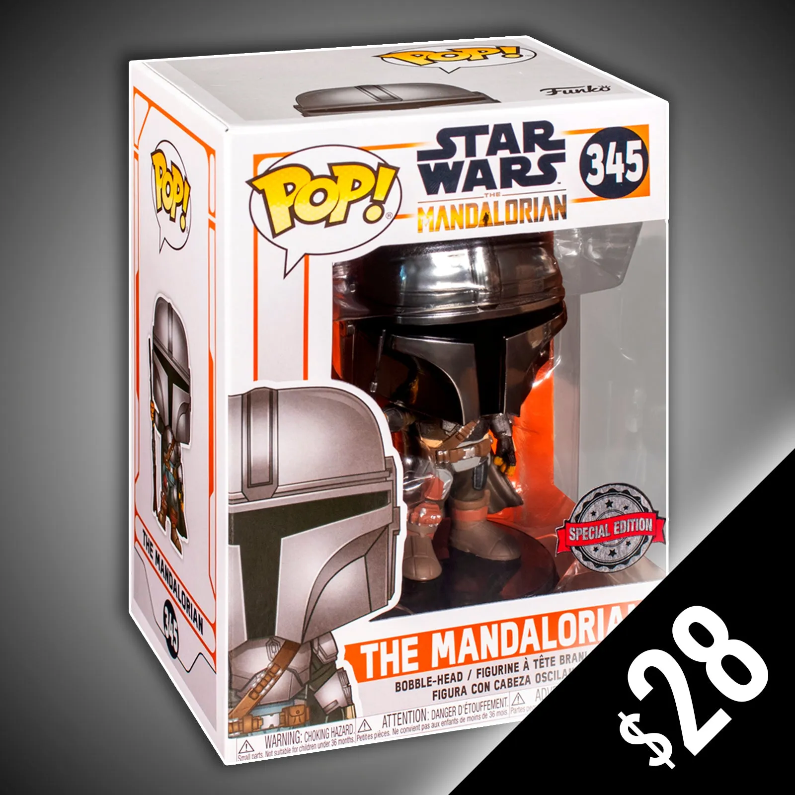 Funko Pop! Star Wars: The Mandalorian (Chrome) #345