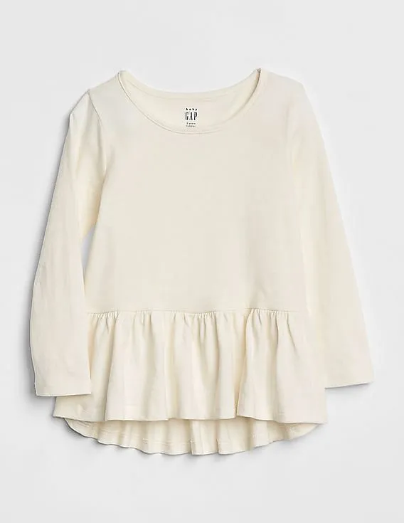GAP Girls White Print Tunic Top