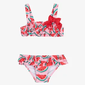 Girls Pink Watermelon Bikini