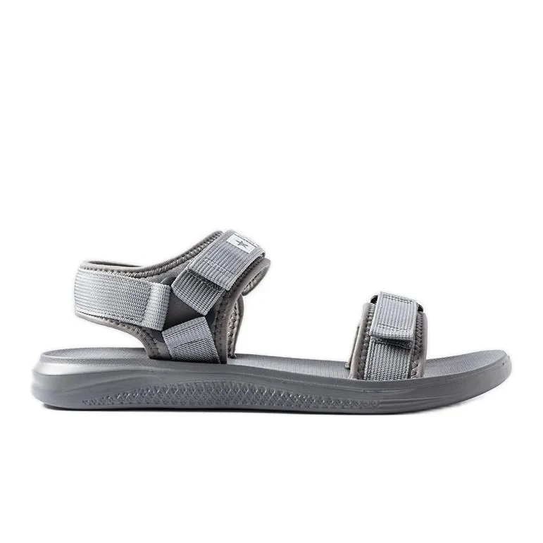 Gray sport sandals Big Star HH174843 grey