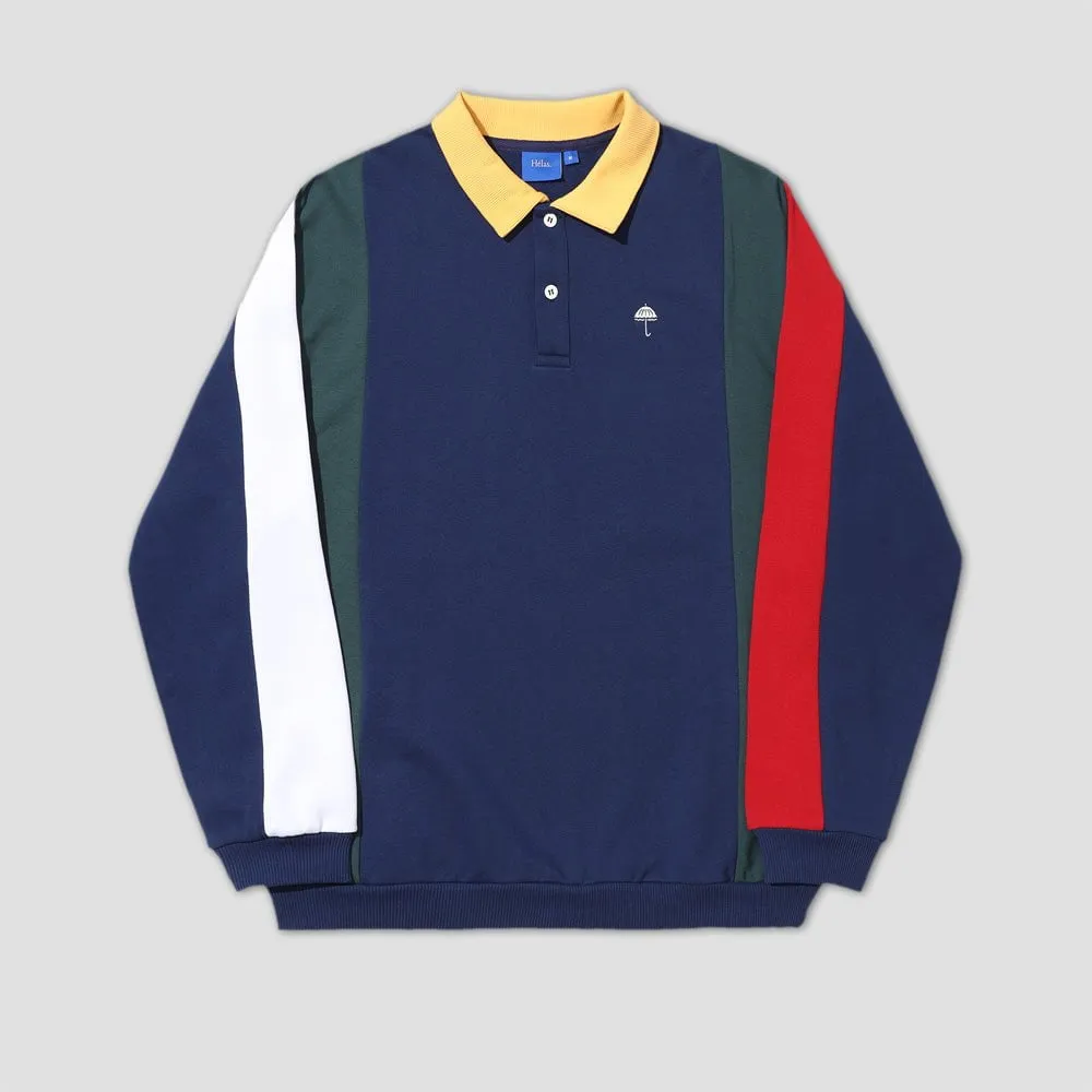 Helas Carlton Sweat Polo Navy