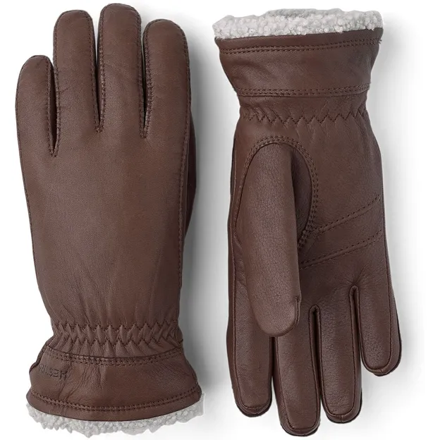 Hestra Deerskin Primaloft Gloves Chocolate Women