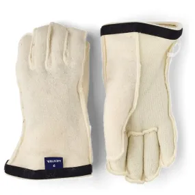 Hestra Heli Ski Wool Liner Gloves Offwhite