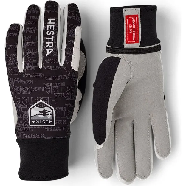 Hestra Windstopper Active Grip Gloves Black Print