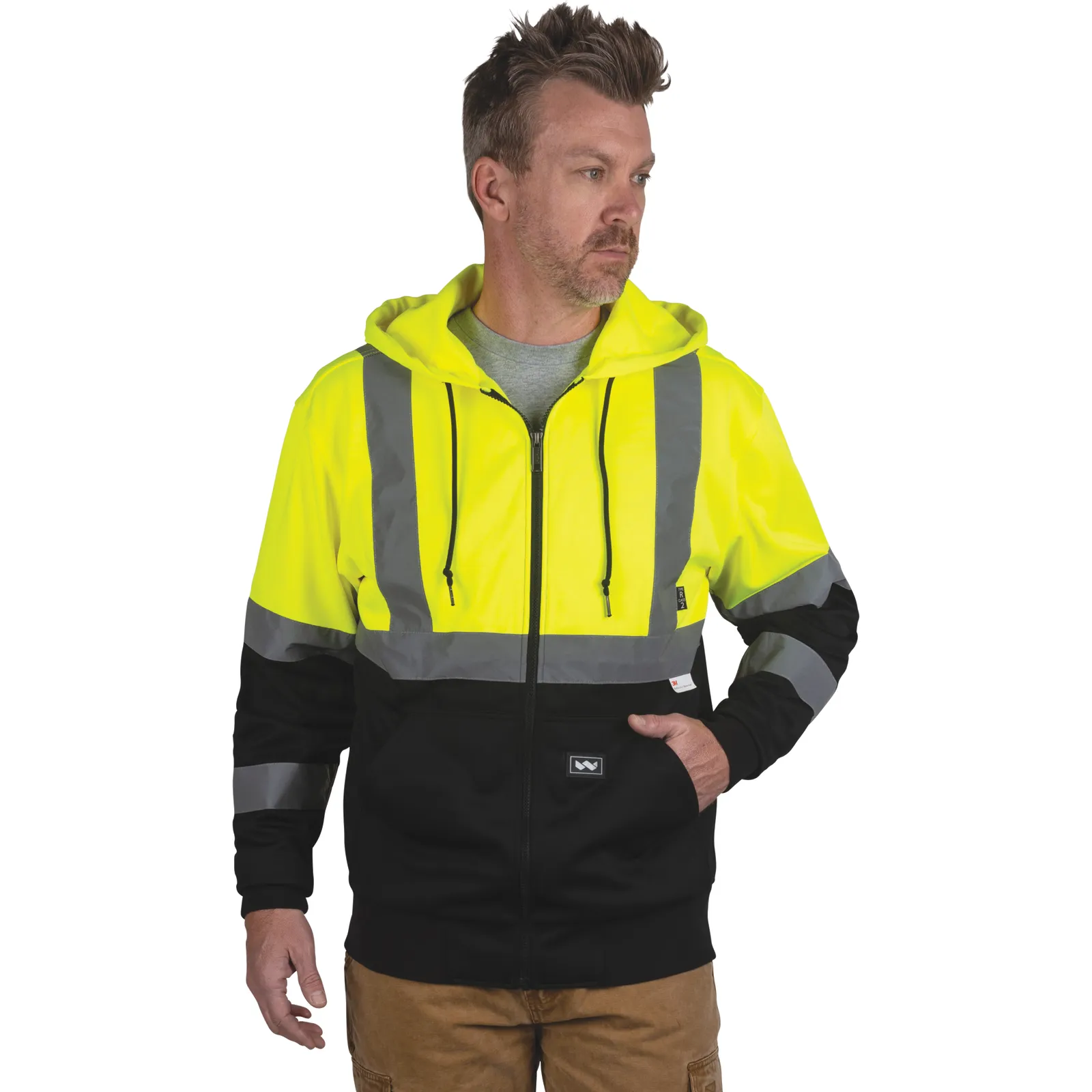 Hi-Vis ANSI II Fleece Safety Hoodie