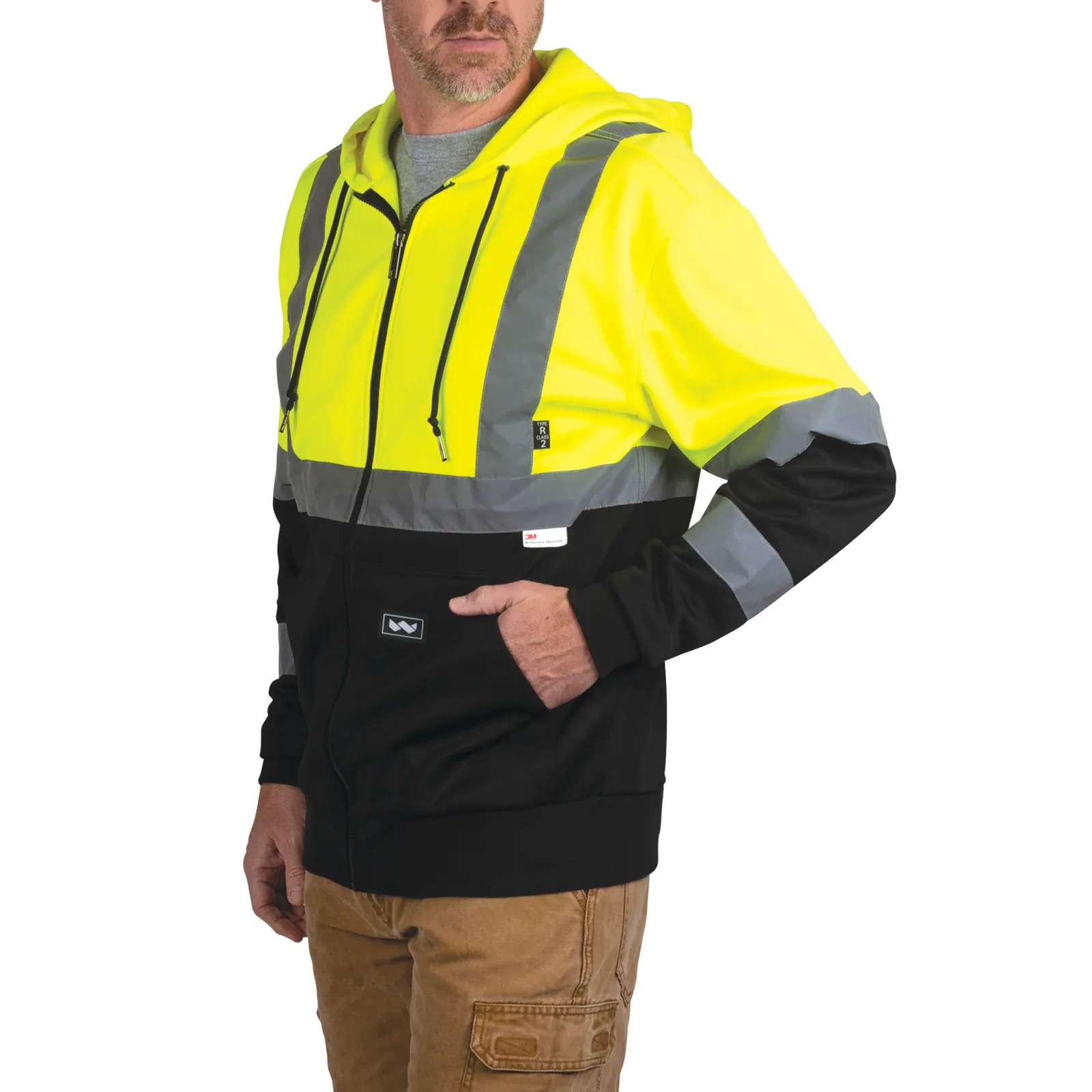 Hi-Vis ANSI II Fleece Safety Hoodie