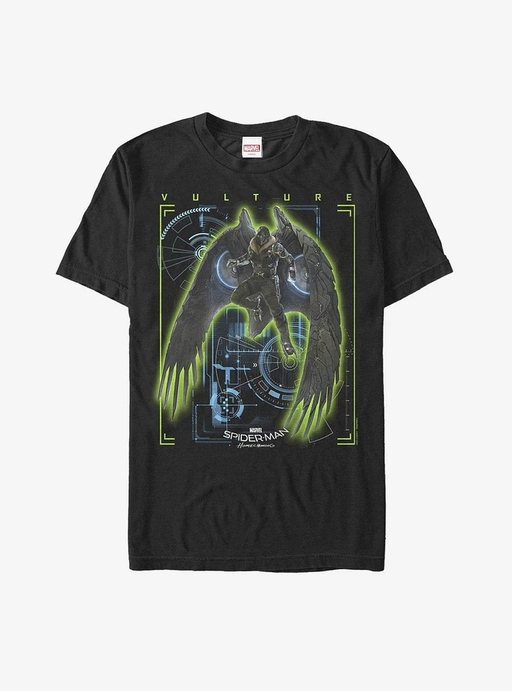 Hot Topic Marvel Spider-Man Homecoming Vulture Schematics T-Shirt