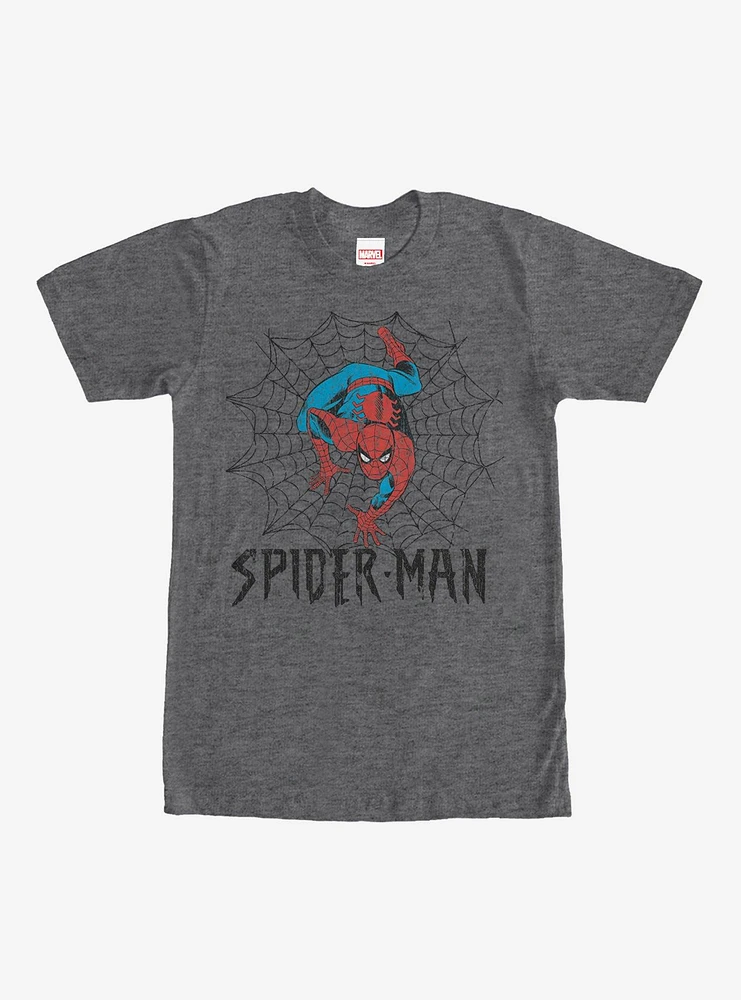 Hot Topic Marvel Spider-Man Web T-Shirt