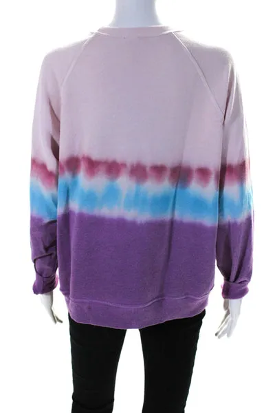 I Stole My Boyfriends Shirt Womens Tie Dyed Ombre Downtown Sweater Pink XS/S