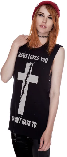 Jesus Loves Muscle Tank-