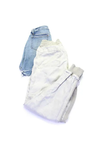 Joes Jeans James Perse Womens Woven Joggers Denim Skirt Size 1 27 Lot 2